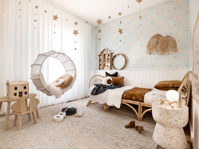 Phòng ngủ đẹp đơn giản từ mây tre đan